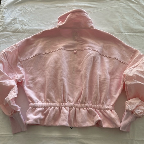 Free People Movement Full Zip Cropped Jacket size small pink - Picture 2 of 7